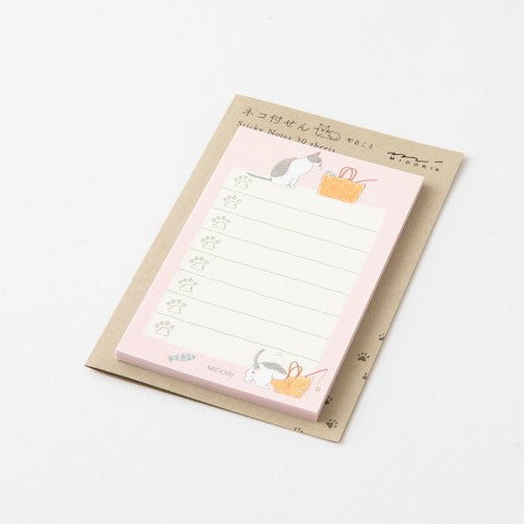 Midori Sticky Notes | To Do Cat Pink - Simple Paper 