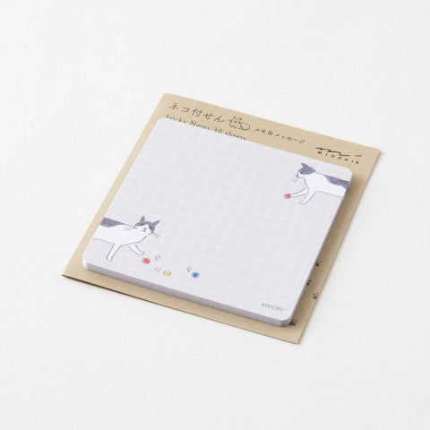 Midori Sticky Notes | Ball And Cat - Simple Paper 