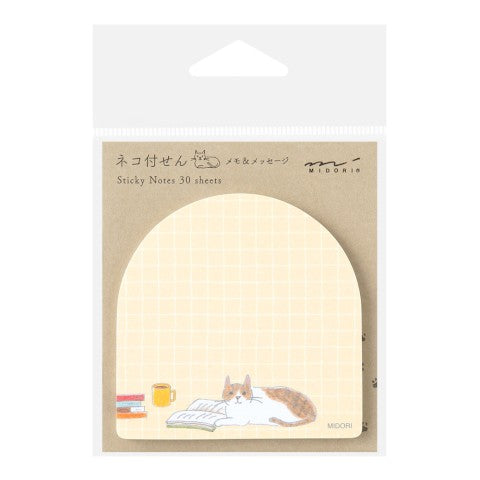 Midori Sticky Notes | Book And Cat - Simple Paper 