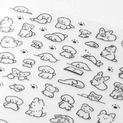 Midori Stickers | Small Dog - Simple Paper 