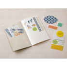 Midori Sticker Book With Pocket | Light Blue - Simple Paper 