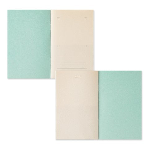 Midori Sticker Book With Pocket | Light Blue - Simple Paper 