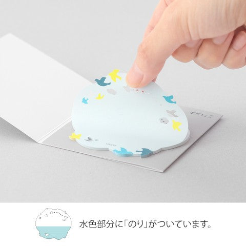 Midori Die Cut Sticky Notes | Birds - Simple Paper 