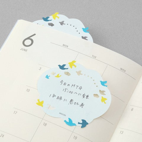 Midori Die Cut Sticky Notes | Birds - Simple Paper 