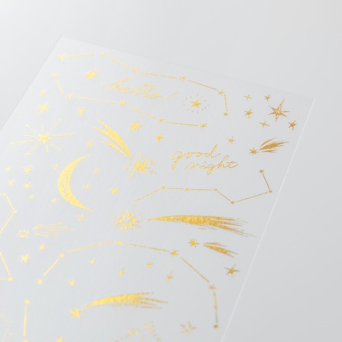 Midori Foiled Transfer Sticker | Stars - Simple Paper 