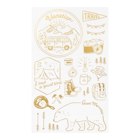 Midori Foiled Transfer Sticker | Outdoors - Simple Paper 