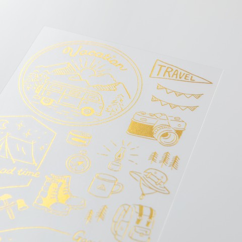 Midori Foiled Transfer Sticker | Outdoors - Simple Paper 