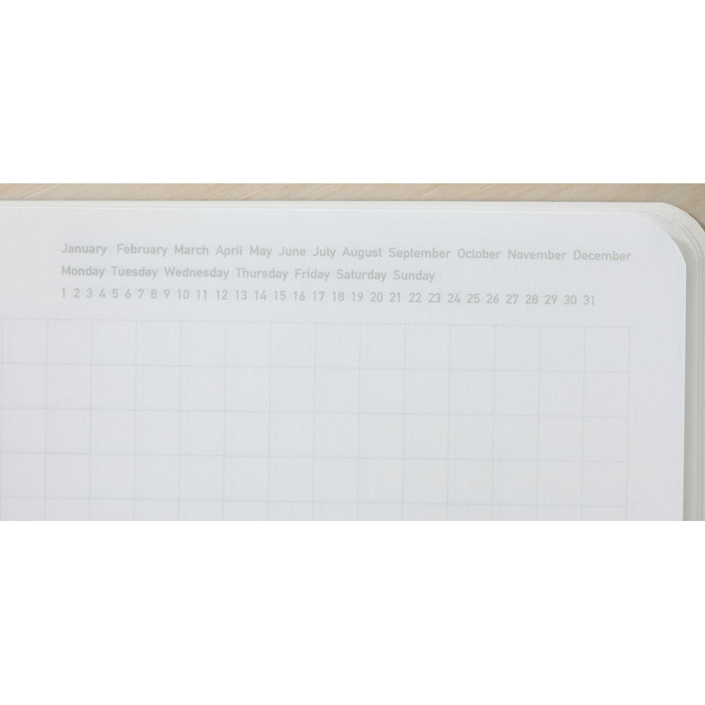 Stalogy Editor's Series 365Days Notebook | A6 | Grid | Black - Simple Paper 