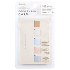 Kanmido Coco Fusen Card Sticky Notes Medium | Dried Flowers - Simple Paper 