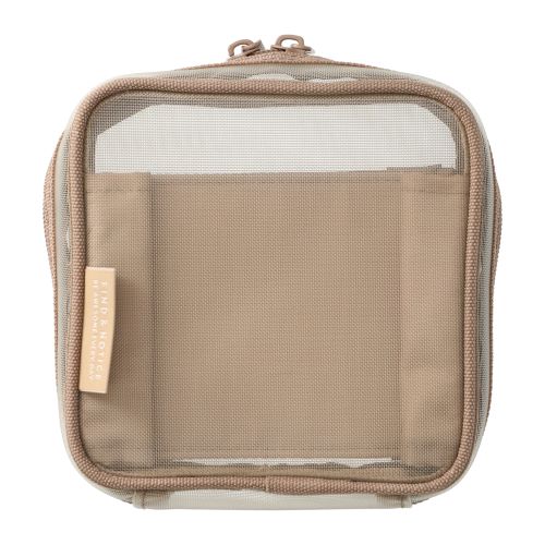 Mark's Inc Mesh Square Pouch | Beige - Simple Paper 