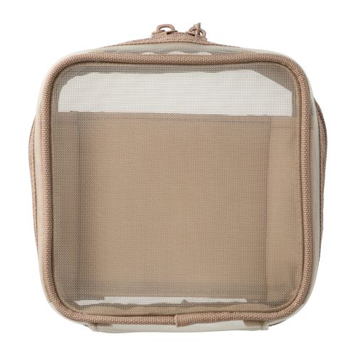 Mark's Inc Mesh Square Pouch | Beige - Simple Paper 