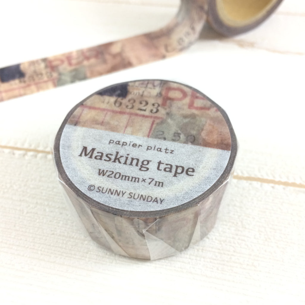 Papier Platz x Sunny Sunday Japanese Washi Tape | 37-640 - Simple Paper 