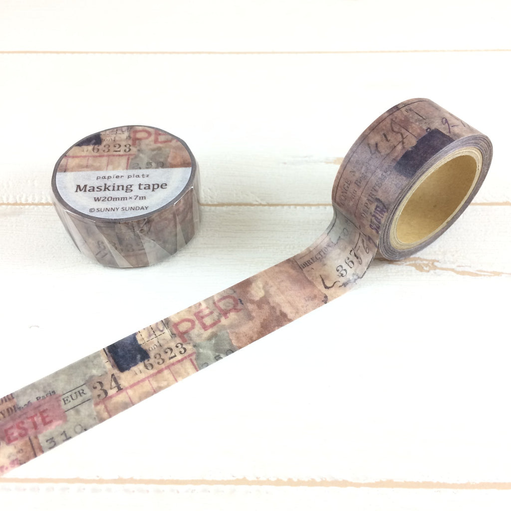 Papier Platz x Sunny Sunday Japanese Washi Tape | 37-640 - Simple Paper 