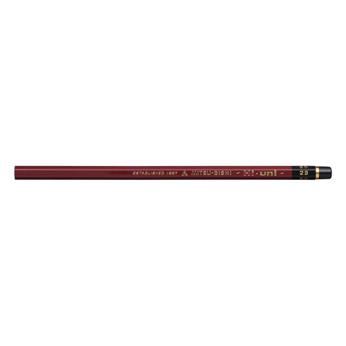 Uni Mitsubishi Hi-Uni Pencil | 2B | Box of 12 - Simple Paper 