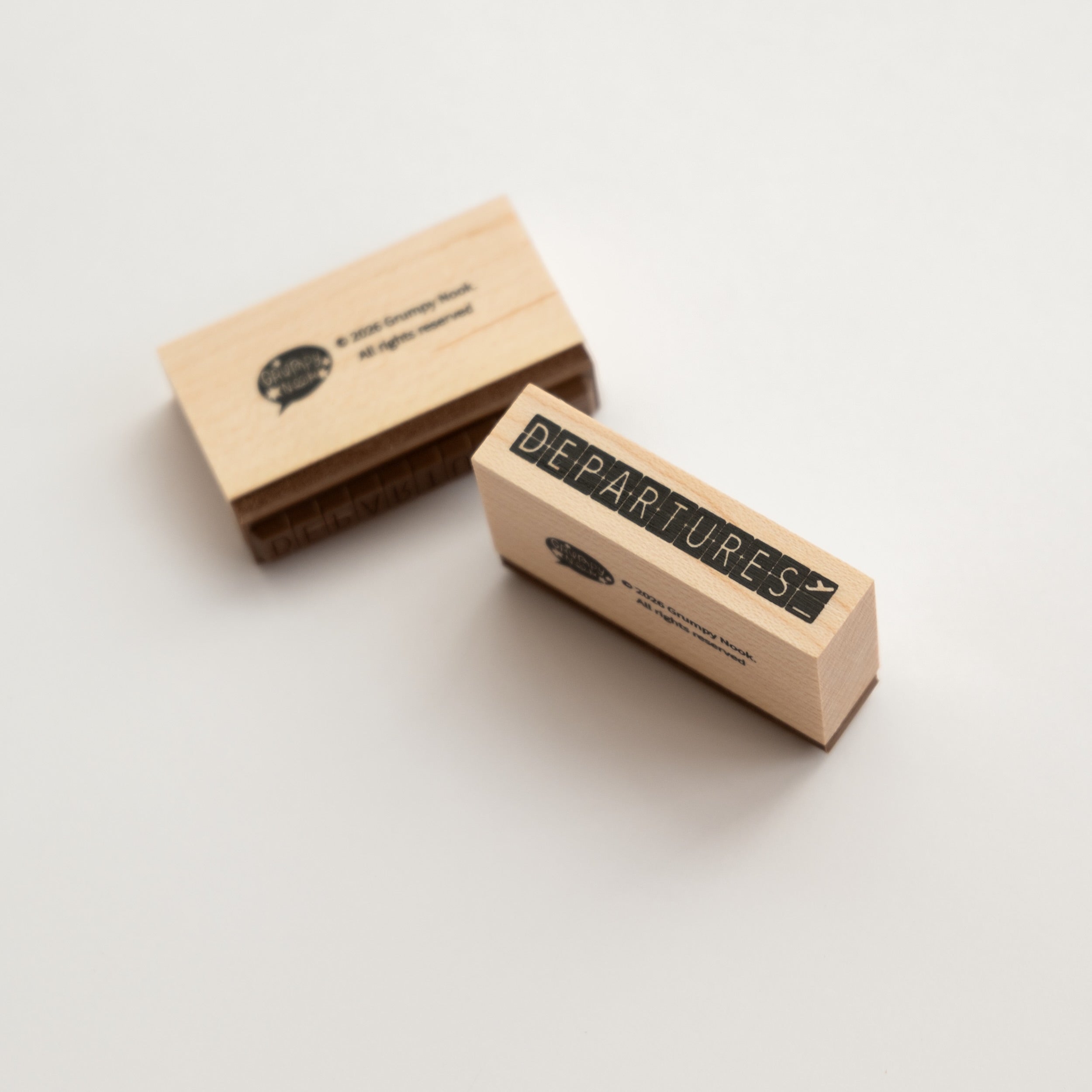 Grumpy Nook Rubber Stamp Departures