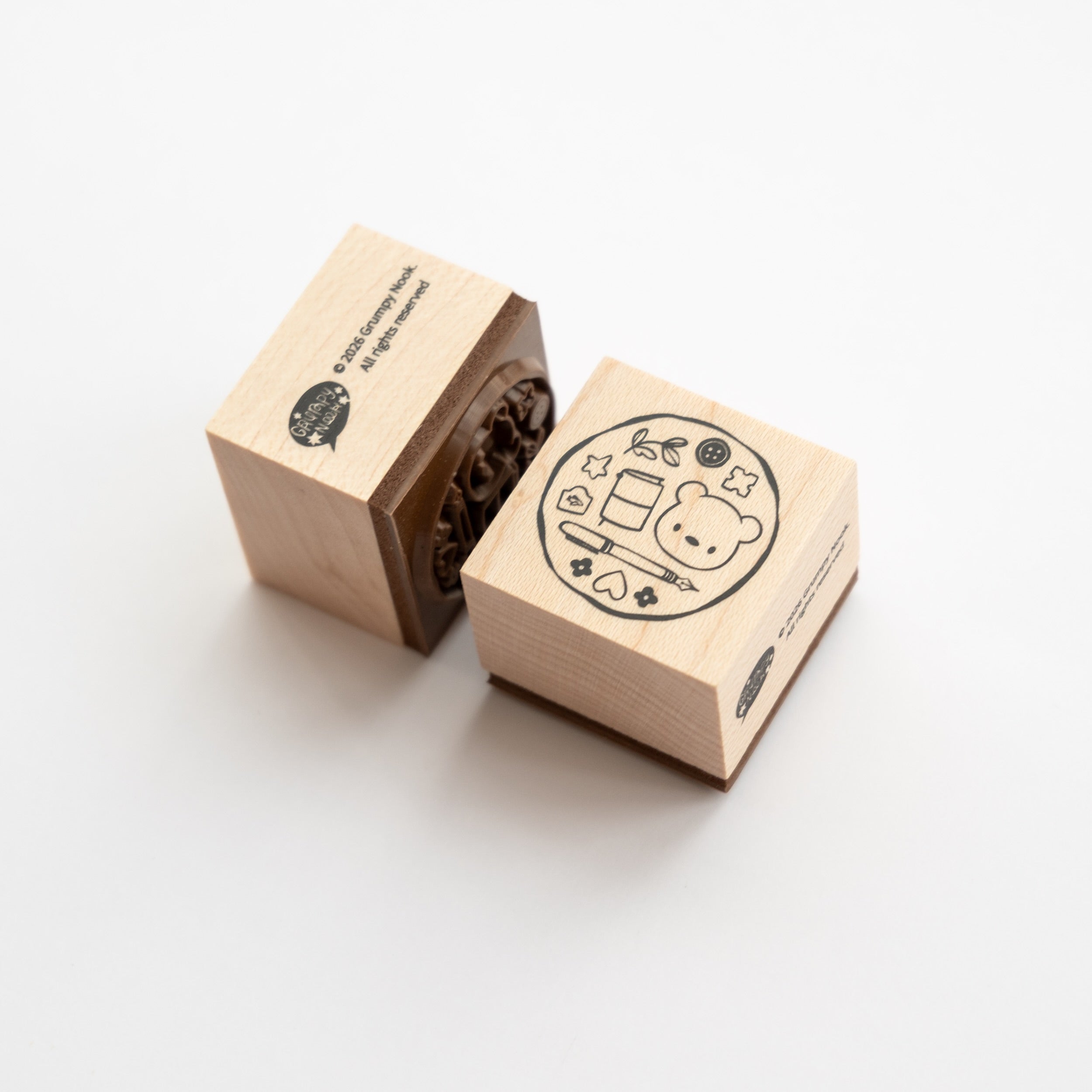 Grumpy Nook Rubber Stamp Bear's TN & Hobbies