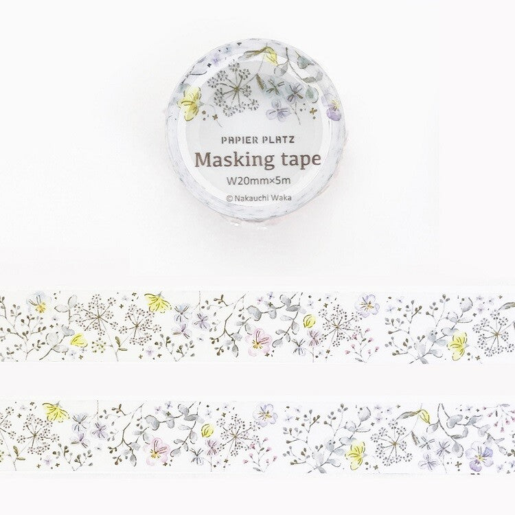 Papier Platz x Nakauchi Waka Japanese Washi Tape | 37-881 - Simple Paper 