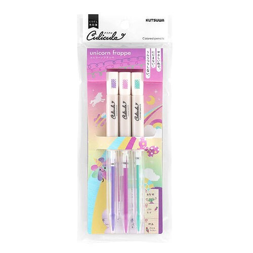 Kutsuwa Culicule Colored Pencil Set | Unicorn Frappe - Simple Paper 