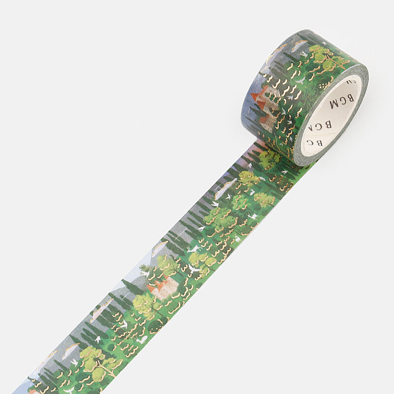 BGM Washi Tape | Little World | Forest Scenery - Simple Paper 