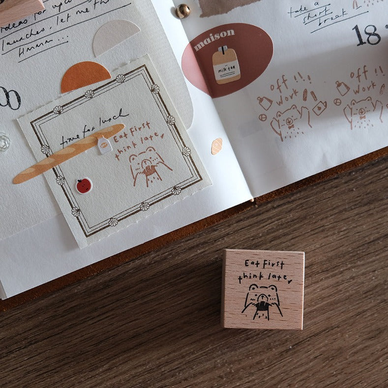 Eileen Tai Wooden Stamps | Beary Ordinary Days | Set B - Simple Paper 