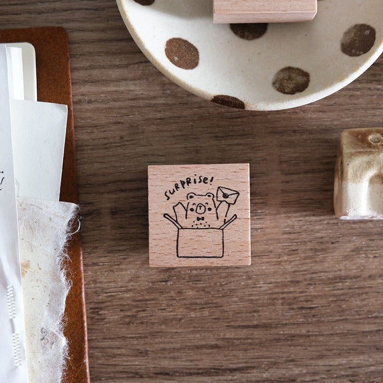 Eileen Tai Wooden Stamps | Beary Ordinary Days | Set C - Simple Paper 