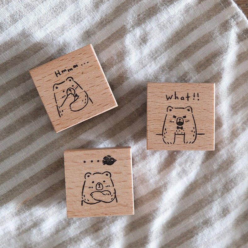 Eileen Tai Wooden Stamps | Beary Ordinary Days | Set A - Simple Paper 