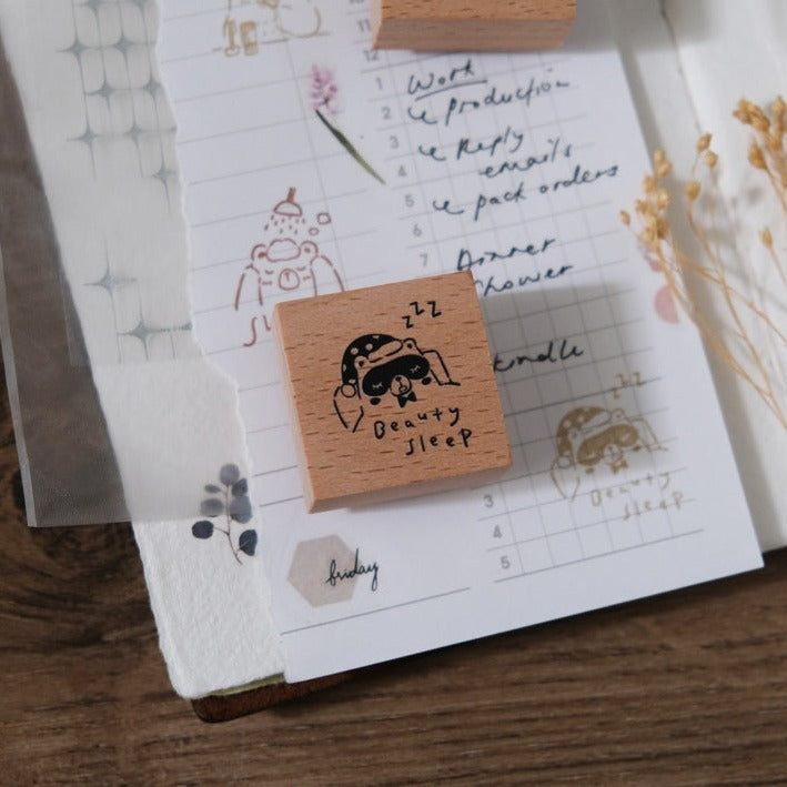 Eileen Tai Wooden Stamps | Beary Ordinary Days | Set D - Simple Paper 