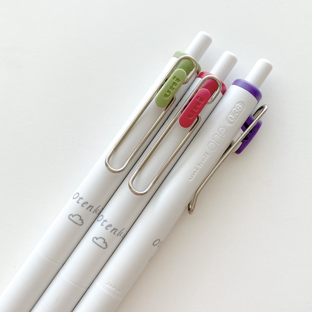 Uni-Ball One Gel Pens | Limited Edition Otenki Series | 0.38mm - Simple Paper 