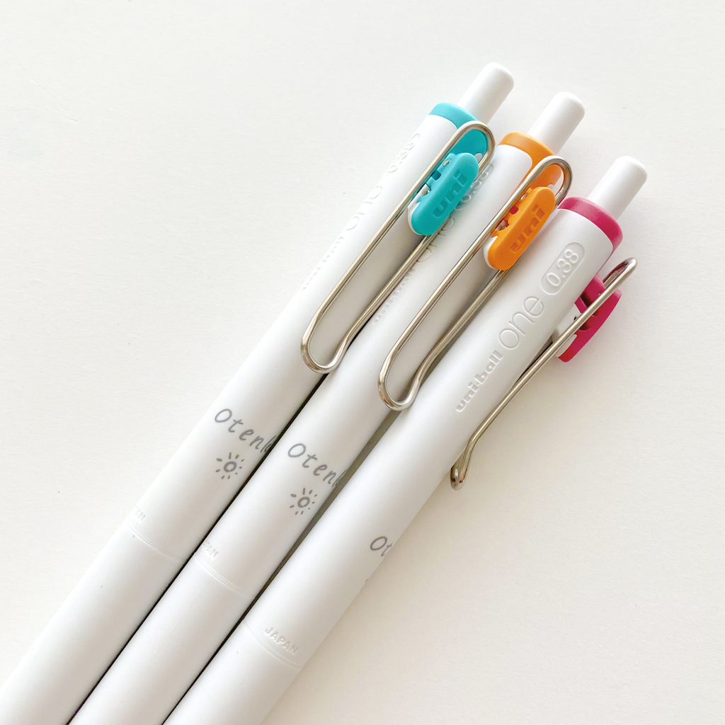 Uni-Ball One Gel Pens | Limited Edition Otenki Series | 0.38mm - Simple Paper 