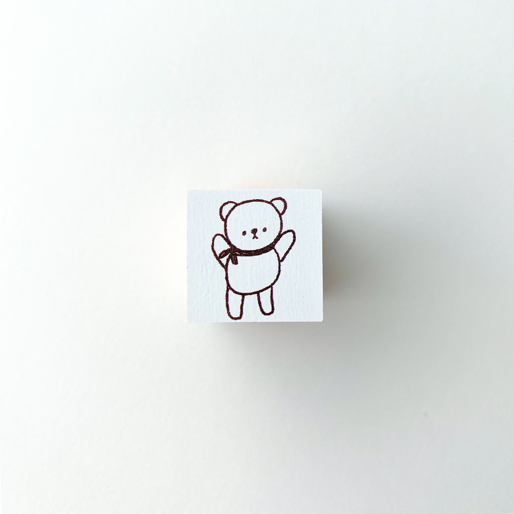 ranmyu Rubber Stamp | Yay Bear - Simple Paper 