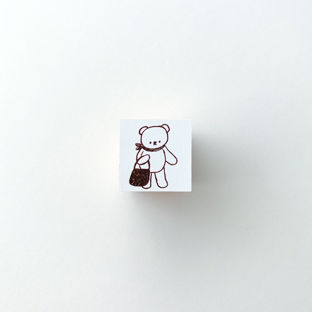 ranmyu Rubber Stamp | Shopping Bear - Simple Paper 