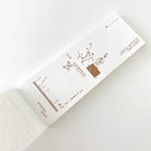 Yohaku Letterpress Ticket Style Memo | M-146 | Bronze - Simple Paper 
