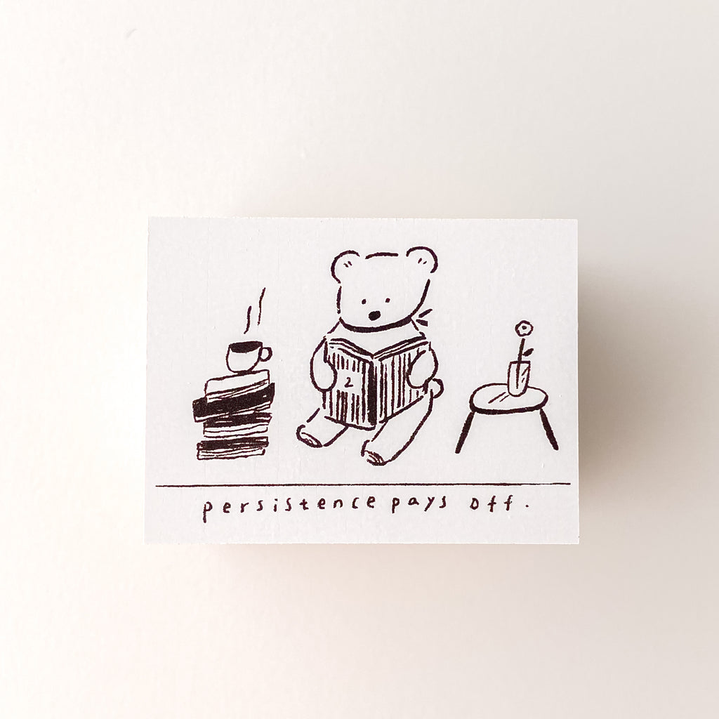 ranmyu Rubber Stamp | Persistence - Simple Paper 