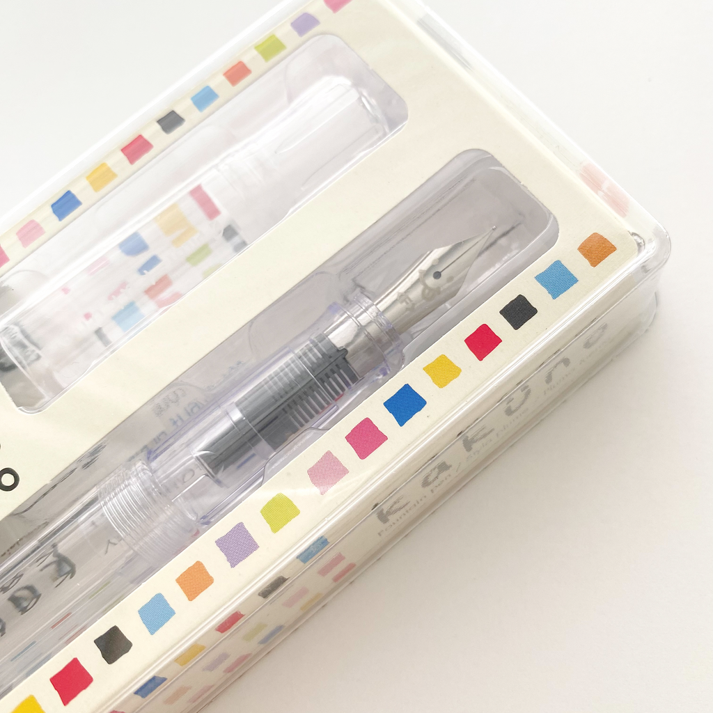 Pilot Kakuno Fountain Pen | Clear | Fine Nib - Simple Paper 