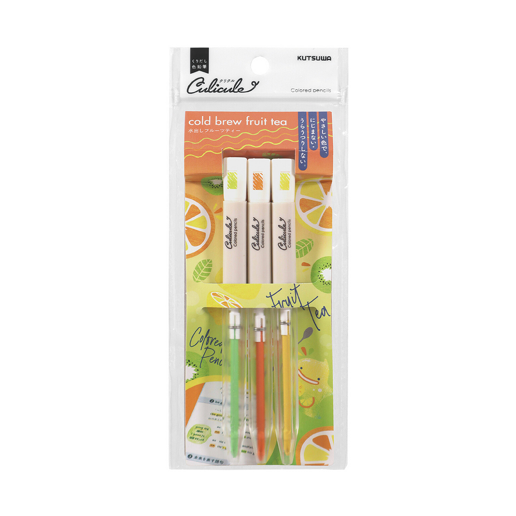 Kutsuwa Culicule Colored Pencil Set | Cold Brew Fruit Tea - Simple Paper 