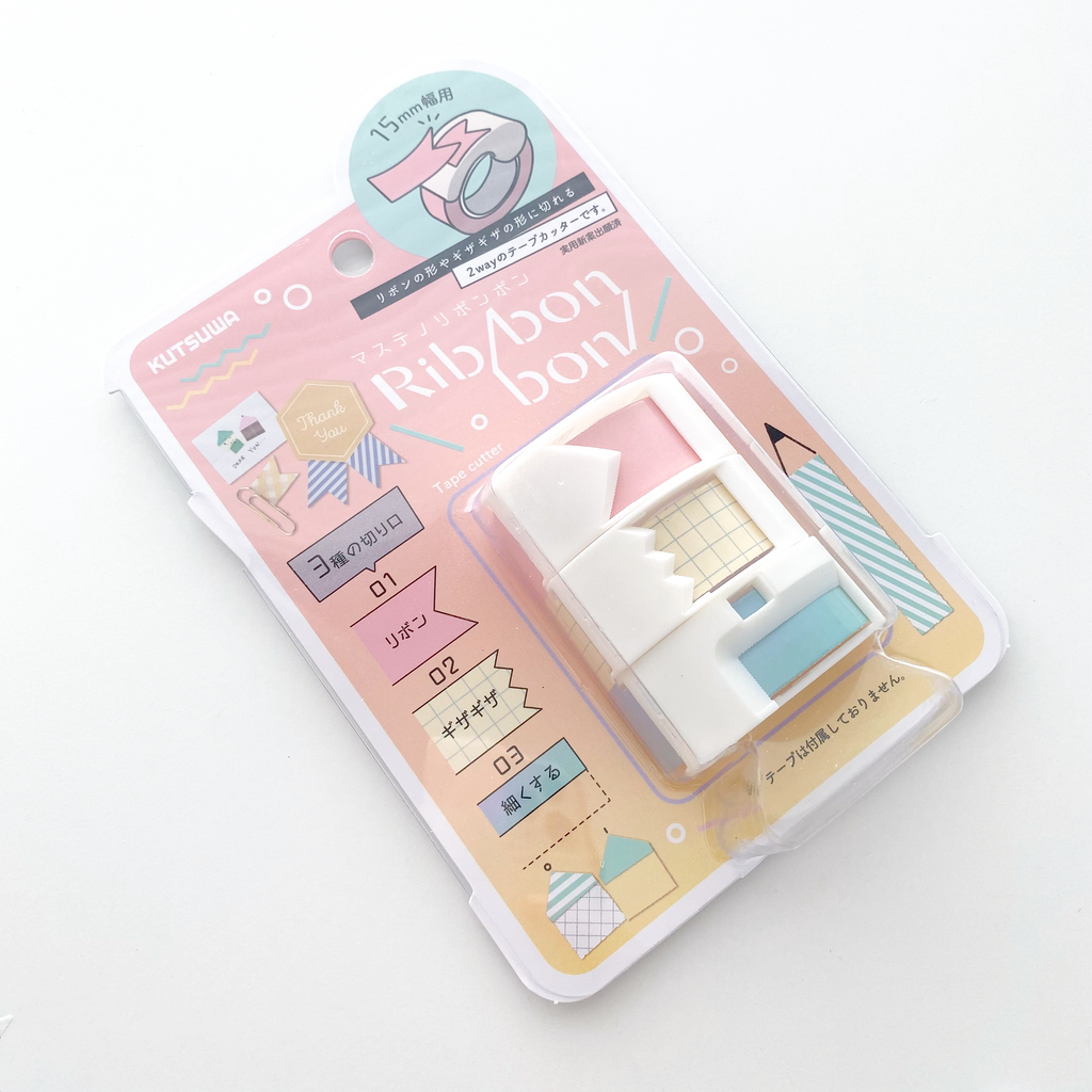 Kutsuwa Ribbon Bon Washi Tape Cutter - Simple Paper 