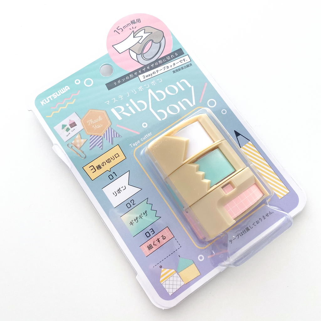 Kutsuwa Ribbon Bon Washi Tape Cutter - Simple Paper 