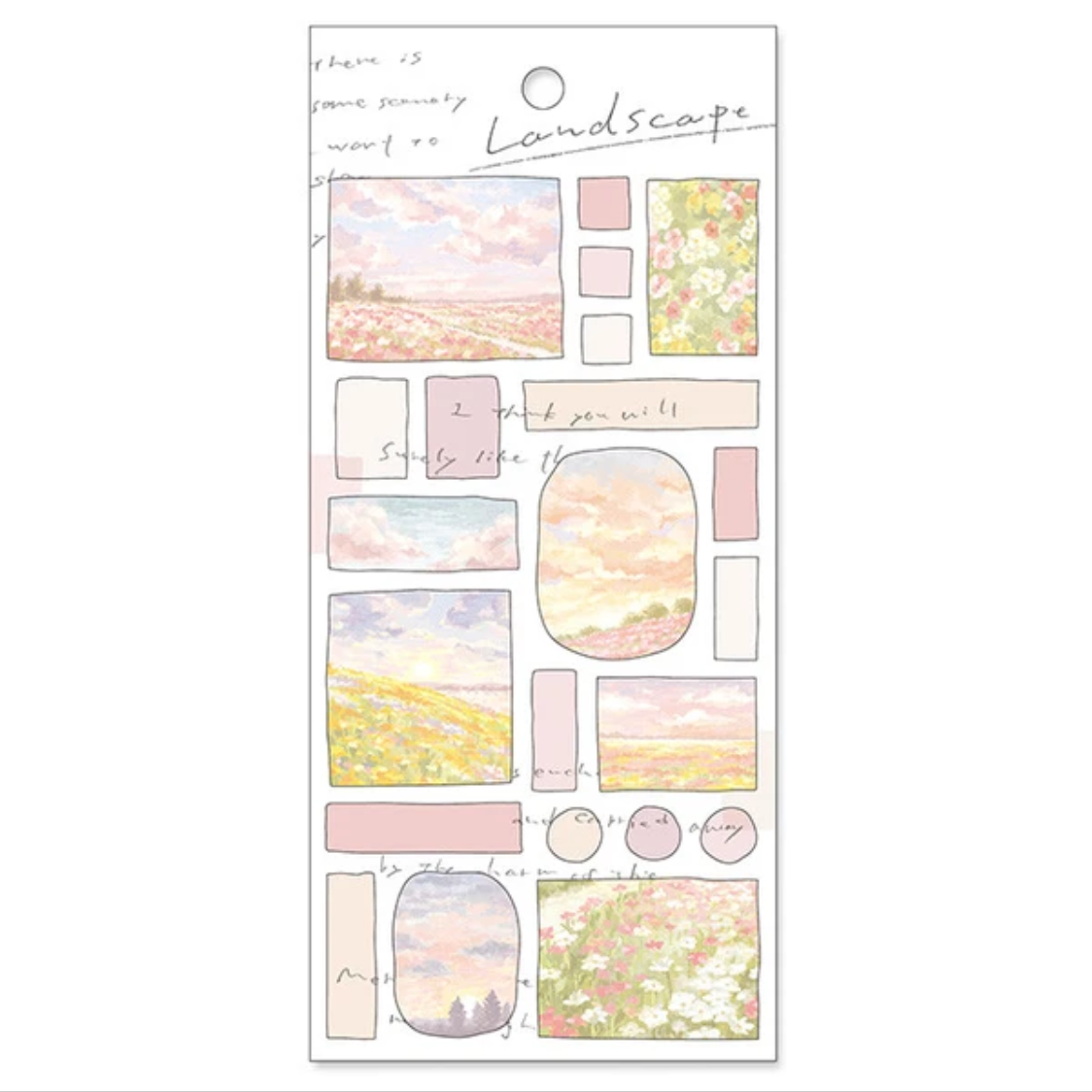 Mind Wave Stickers | Landscape | Akane Clouds – Simple Paper