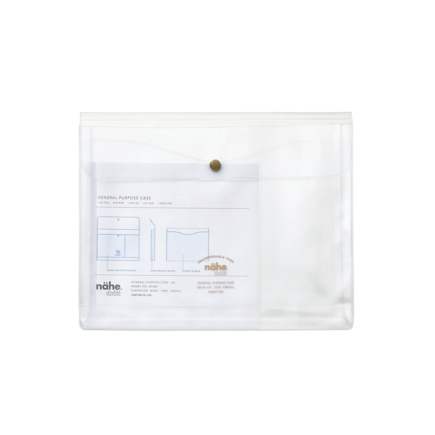 Hightide | Nahe General Purpose Case A5 | Clear - Simple Paper 
