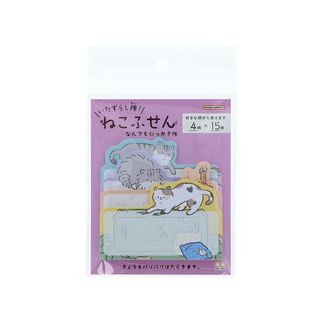 Sun-star Stationery Sticky Notes | Prank Squad Cats | Scratching Team ...
