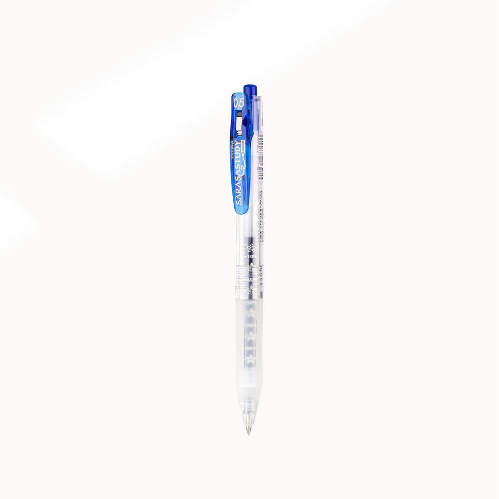 Zebra Sarasa Study Gel Pen | Blue Ink - Simple Paper 