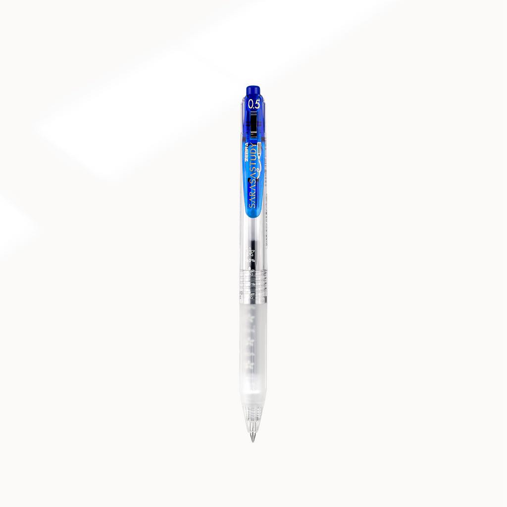 Zebra Sarasa Study Gel Pen | Blue Ink - Simple Paper 