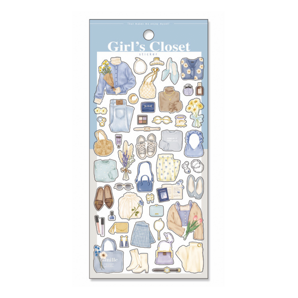 Mind Wave Transparent Stickers | Girl's Closet - Simple Paper 