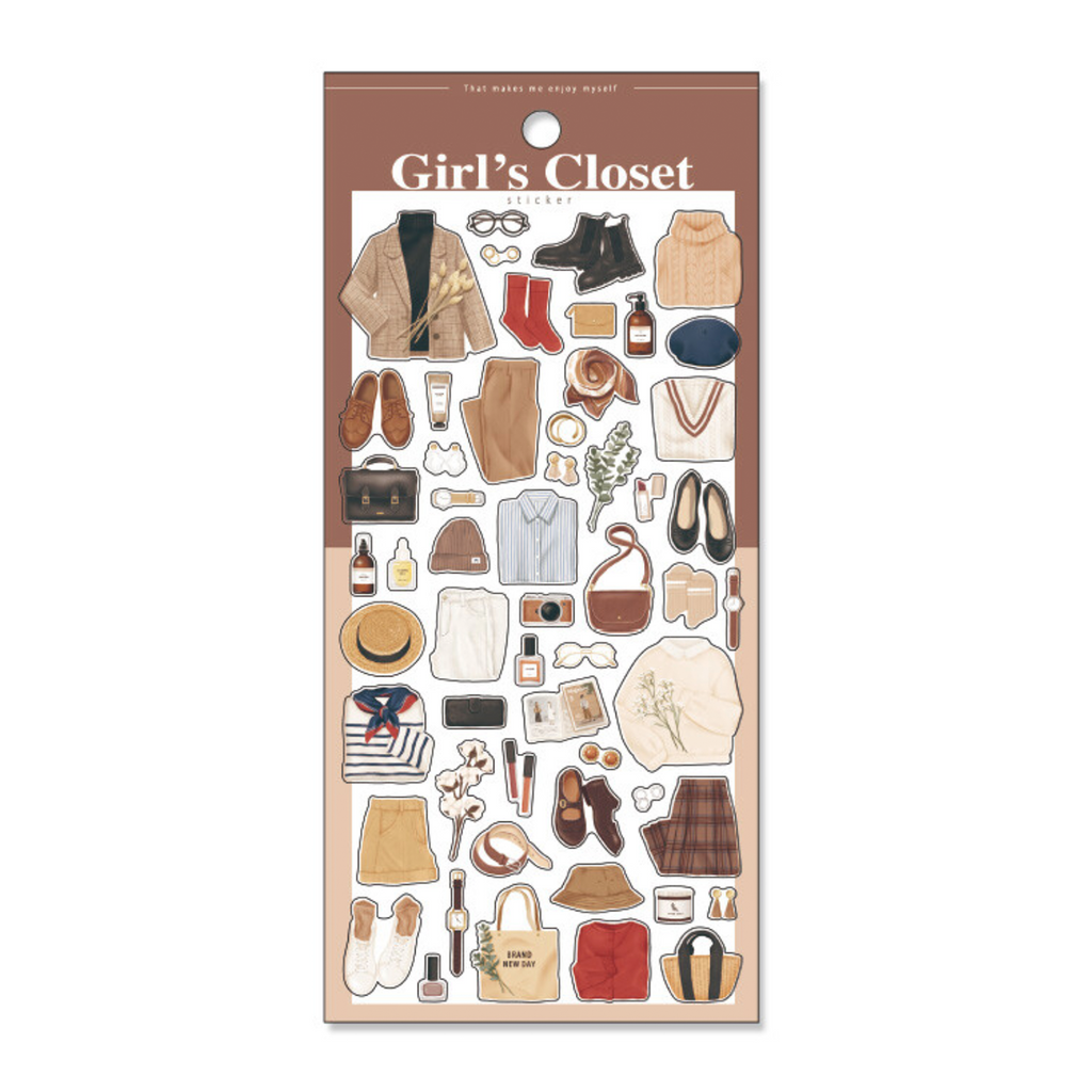 Mind Wave Transparent Stickers | Girl's Closet - Simple Paper 