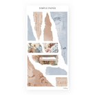 Cafecito – textured paper and washi café stickers for journaling and planners