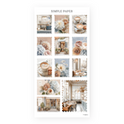 Cafecito – café stamp stickers with coffee, florals, and vintage interiors