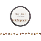 Mind Wave Clear Tape | 7mm | Coffee Beans - Simple Paper 