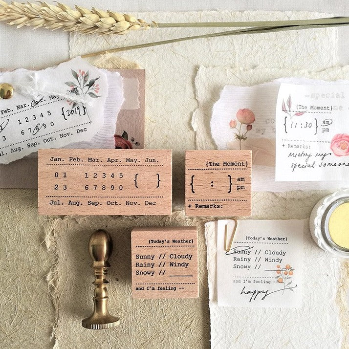 Eileen Tai Wooden Stamps | Minimalist Collection - Simple Paper 