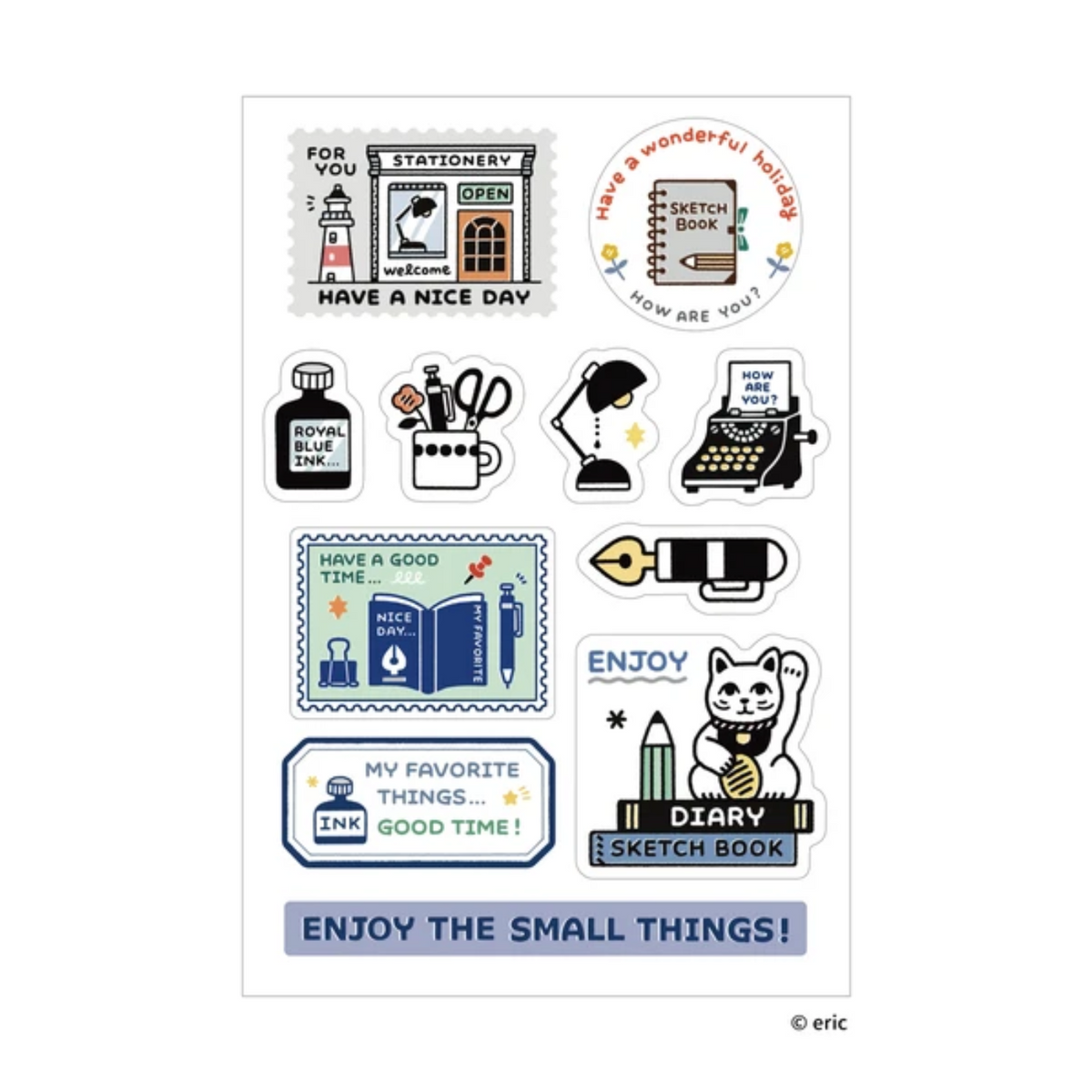 Eric Small Things Multi Stickers | Enjoy – Simple Paper