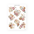 Fall in Love – autumn floral bouquet stickers for journaling and planners